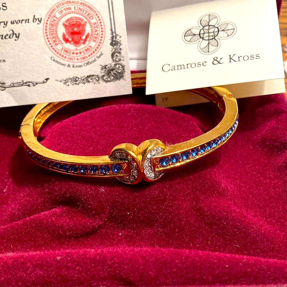 Camrose & Kross Jackie Kennedy JBK Bangle Bracelet in Original Box